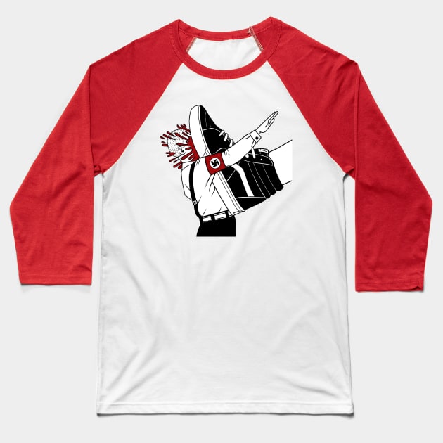 Stomp Out Your Local Racist - large Baseball T-Shirt by kevinlove_